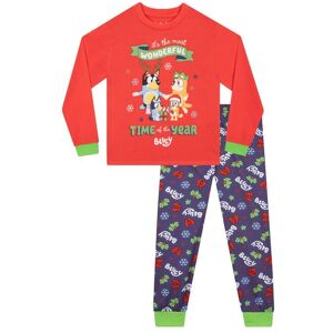 Bluey Boy's And Bingo Christmas Pyjamas in Red Size: 4-5 Years Red 4-5 Years Bluey Boy's And Bingo Christmas Pyjamas in Red Size: 4-5 Years Red 4-5 Years