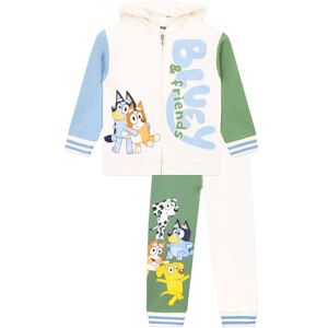 Bluey Boy's Bingo Zipped Hoodie & Joggers Set in White Size: 2-3 Years White 2-3 Years Bluey Boy's Bingo Zipped Hoodie & Joggers Set in White Size: 2-3 Years White 2-3 Years