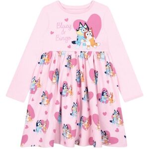 Bluey Girl's Bingo Long Sleeve Dress in Pink Size: 7-8 Years Pink 7-8 Years Bluey Girl's Bingo Long Sleeve Dress in Pink Size: 7-8 Years Pink 7-8 Years