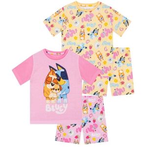 Bluey Girl's 2 Pack Bingo Short Pyjamas in Pink Size: 3-4 Years Pink 3-4 Years Bluey Girl's 2 Pack Bingo Short Pyjamas in Pink Size: 3-4 Years Pink 3-4 Years