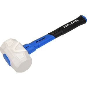 Loops 16oz Rubber Mallet with Fibreglass Shaft - Non-Marking Head - Textured Grip in Clear Clear Loops 16oz Rubber Mallet with Fibreglass Shaft - Non-Marking Head - Textured Grip in Clear Clear