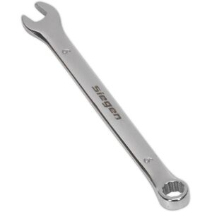 Loops Hardened Steel Combination Spanner - 6mm - Polished Chrome Vanadium Wrench in Metallics Metallics Loops Hardened Steel Combination Spanner - 6mm - Polished Chrome Vanadium Wrench in Metallics Metallics