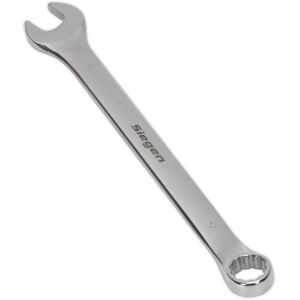 Loops Hardened Steel Combination Spanner - 9mm - Polished Chrome Vanadium Wrench in Metallics Metallics Loops Hardened Steel Combination Spanner - 9mm - Polished Chrome Vanadium Wrench in Metallics Metallics