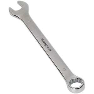 Loops Hardened Steel Combination Spanner - 17mm - Polished Chrome Vanadium Wrench in Metallics Metallics Loops Hardened Steel Combination Spanner - 17mm - Polished Chrome Vanadium Wrench in Metallics Metallics