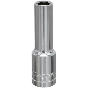 Loops 11mm Chrome Plated Deep Drive Socket - 1/2" Square Drive High Grade Carbon Steel in Metallics Metallics Loops 11mm Chrome Plated Deep Drive Socket - 1/2" Square Drive High Grade Carbon Steel in Metallics Metallics