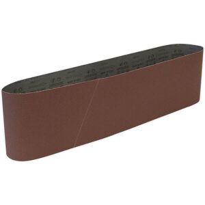 Loops PREMIUM 150mm x 1220mm Sanding Belt - 100 Grit Aluminium Oxide Cloth Backed Loop Multicolor Loops PREMIUM 150mm x 1220mm Sanding Belt - 100 Grit Aluminium Oxide Cloth Backed Loop Multicolor