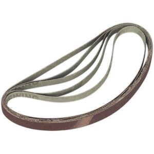Loops 5 PACK - 12mm x 456mm Sanding Belts - 100 Grit Aluminium Oxide Slim Detail Loop Multicolor Loops 5 PACK - 12mm x 456mm Sanding Belts - 100 Grit Aluminium Oxide Slim Detail Loop Multicolor