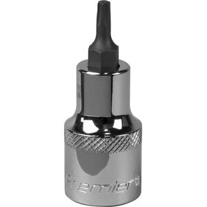 Loops T20 TRX Star Socket Bit - 1/2" Square Drive - PREMIUM S2 Steel Head Knurled Grip in Metallics Metallics Loops T20 TRX Star Socket Bit - 1/2" Square Drive - PREMIUM S2 Steel Head Knurled Grip in Metallics Metallics