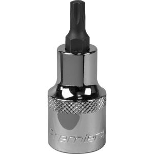 Loops T30 TRX Star Socket Bit - 1/2" Square Drive - PREMIUM S2 Steel Head Knurled Grip in Metallics Metallics Loops T30 TRX Star Socket Bit - 1/2" Square Drive - PREMIUM S2 Steel Head Knurled Grip in Metallics Metallics