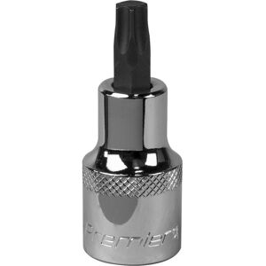 Loops T45 TRX Star Socket Bit - 1/2" Square Drive - PREMIUM S2 Steel Head Knurled Grip in Metallics Metallics Loops T45 TRX Star Socket Bit - 1/2" Square Drive - PREMIUM S2 Steel Head Knurled Grip in Metallics Metallics