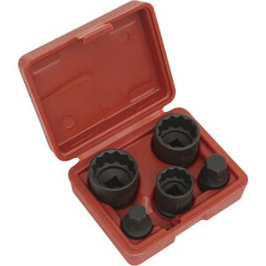 Loops 5pc 12 Point Impact Hub Socket & Bit Set - 1/2" Sq Drive - For VAG Vehicles Multicolor Loops 5pc 12 Point Impact Hub Socket & Bit Set - 1/2" Sq Drive - For VAG Vehicles Multicolor