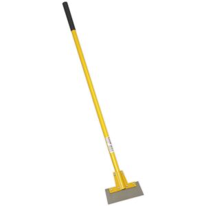 Loops 1.5m Heavy Duty Workshop Floor Scraper Blade - 300mm Carbon Steel Blade in Metallics Metallics Loops 1.5m Heavy Duty Workshop Floor Scraper Blade - 300mm Carbon Steel Blade in Metallics Metallics