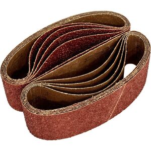 Loops 10 PACK - 75mm x 533mm Sanding Belts - 40 Grit Aluminium Oxide Cloth Backed Set Multicolor Loops 10 PACK - 75mm x 533mm Sanding Belts - 40 Grit Aluminium Oxide Cloth Backed Set Multicolor