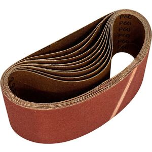 Loops 10 PACK - 100mm x 620mm Sanding Belts - 60 Grit Aluminium Oxide Cloth Backed Multicolor Loops 10 PACK - 100mm x 620mm Sanding Belts - 60 Grit Aluminium Oxide Cloth Backed Multicolor