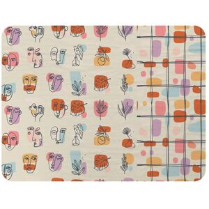 Benjamin Tate Design Leaves & Flowers, Abstract shapes Designer Blanket in Natural Size: 120 cm x 150 cm Natural 120 cm x 150 cm Benjamin Tate Design Leaves & Flowers, Abstract shapes Designer Blanket in Natural Size: 120 cm x 150 cm Natural 120 cm x 150 cm