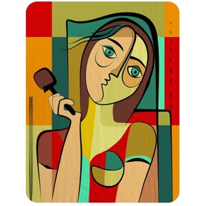 Benjamin Tate Design woman with chocolate in hand Designer Blanket in Natural Size: 120 cm x 150 cm Natural 120 cm x 150 cm Benjamin Tate Design woman with chocolate in hand Designer Blanket in Natural Size: 120 cm x 150 cm Natural 120 cm x 150 cm