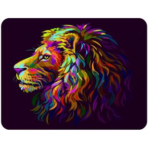 Benjamin Tate Design lion's head on a purple background in popart style Designer Blanket in Natural Size: 120 cm x 150 cm Natural 120 cm x 150 cm Benjamin Tate Design lion's head on a purple background in popart style Designer Blanket in Natural Size: 120 cm x 150 cm Natural 120 cm x 150 cm