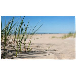Benjamin Tate Design Grass in the sand dunes with the lake in the background Designer Kitchen Towel in Blue Blue Benjamin Tate Design Grass in the sand dunes with the lake in the background Designer Kitchen Towel in Blue Blue