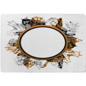 Benjamin Tate Design Paint Print Autumn Decoration Designer Rug in Natural Size: Large Natural Large Benjamin Tate Design Paint Print Autumn Decoration Designer Rug in Natural Size: Large Natural Large