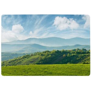 Benjamin Tate Design Panorama Of Beautiful Countryside Of Romania Designer Rug in Natural Size: Large Natural Large Benjamin Tate Design Panorama Of Beautiful Countryside Of Romania Designer Rug in Natural Size: Large Natural Large