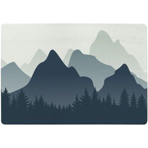 Benjamin Tate Design Mountain Landscape Illustration Designer Rug in Natural Size: Large Natural Large Benjamin Tate Design Mountain Landscape Illustration Designer Rug in Natural Size: Large Natural Large