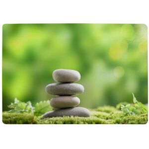 Benjamin Tate Design Rock Garden Stones Designer Rug in Natural Size: Large Natural Large Benjamin Tate Design Rock Garden Stones Designer Rug in Natural Size: Large Natural Large