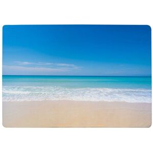 Benjamin Tate Design Nature Landscape View Of Beautiful Tropical Beach & Sea In Sunny Day Designer Rug in Natural Size: Large Natural Large Benjamin Tate Design Nature Landscape View Of Beautiful Tropical Beach & Sea In Sunny Day Designer Rug in Natural Size: Large Natural Large