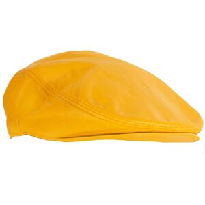 Infinity Leather Leather Peaky Blinders Newsboy Flat Hat in Yellow Size: XL Yellow XL Infinity Leather Leather Peaky Blinders Newsboy Flat Hat in Yellow Size: XL Yellow XL