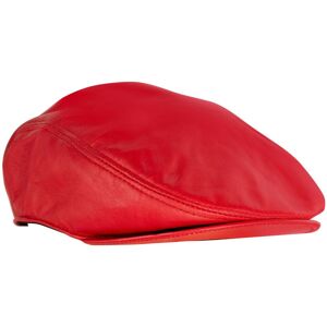 Infinity Leather Leather Peaky Blinders Newsboy Flat Hat in Red Size: Large Red L Infinity Leather Leather Peaky Blinders Newsboy Flat Hat in Red Size: Large Red L