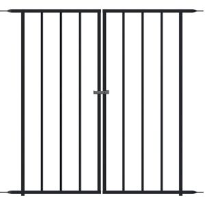 Primrose 92cm Abbey Road Gate Black Galvanised Steel Panacea Fence System Black Primrose 92cm Abbey Road Gate Black Galvanised Steel Panacea Fence System Black