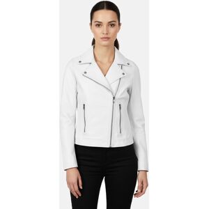 House of Leather Women's Womens Real Leather Biker Jacket Cross Zip Style Lola White 16 Size: 8 White 8 House of Leather Women's Womens Real Leather Biker Jacket Cross Zip Style Lola White 16 Size: 8 White 8