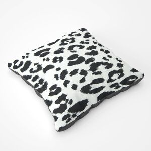 Warren Reed - Designer Black Leopard Print Floor Cushion Size: Large Black Large Warren Reed - Designer Black Leopard Print Floor Cushion Size: Large Black Large