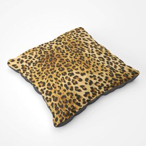 Warren Reed - Designer Wild Animal Pattern Floor Cushion in Brown Size: Large Brown Large Warren Reed - Designer Wild Animal Pattern Floor Cushion in Brown Size: Large Brown Large
