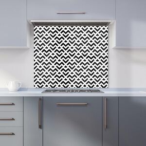 Warren Reed - Designer Black & White Abstract Pattern Kitchen Splashback Size: 700mm x 650mm Black 700mm x 650mm Warren Reed - Designer Black & White Abstract Pattern Kitchen Splashback Size: 700mm x 650mm Black 700mm x 650mm