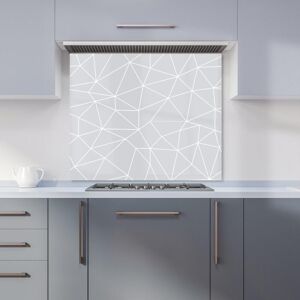 Warren Reed - Designer Geometric Triangle Pattern Kitchen Splashback in Grey Size: 700mm x 750mm Grey 700mm x 750mm Warren Reed - Designer Geometric Triangle Pattern Kitchen Splashback in Grey Size: 700mm x 750mm Grey 700mm x 750mm