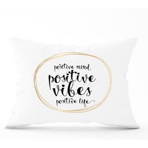 Warren Reed - Designer Positive Mind, Vibes, Life Cushions in Black Size: 60 cm x 60 cm Black 60 cm x 60 cm Warren Reed - Designer Positive Mind, Vibes, Life Cushions in Black Size: 60 cm x 60 cm Black 60 cm x 60 cm