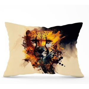 Warren Reed - Designer Cheetah Face Splashart Cushions in Yellow Size: 60 cm x 60 cm Yellow 60 cm x 60 cm Warren Reed - Designer Cheetah Face Splashart Cushions in Yellow Size: 60 cm x 60 cm Yellow 60 cm x 60 cm