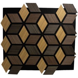 Eleganza Home Hexagon 3D Acoustic Wall Panel (Pack of 5) in Brown Brown Eleganza Home Hexagon 3D Acoustic Wall Panel (Pack of 5) in Brown Brown