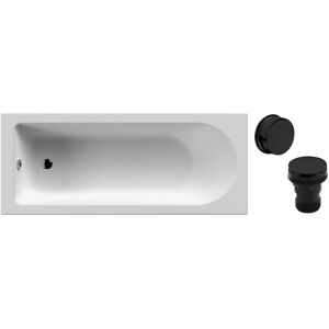 Balterley Round Single Ended 1700x700 Bath Set - Leg Set & Black Waste in White White Balterley Round Single Ended 1700x700 Bath Set - Leg Set & Black Waste in White White