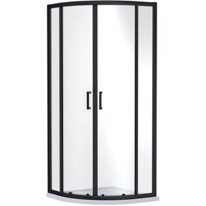 Balterley 6mm Glass Quadrant Shower Enclosure 1900 x 800 x 800mm Matt Black Black Balterley 6mm Glass Quadrant Shower Enclosure 1900 x 800 x 800mm Matt Black Black