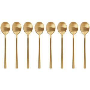 Argon Tableware Stainless Steel Teaspoons - 14.5cm - Pack of 8 in Gold Gold Argon Tableware Stainless Steel Teaspoons - 14.5cm - Pack of 8 in Gold Gold