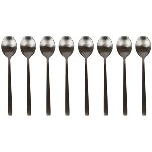 Argon Tableware Stainless Steel Teaspoons - 14.5cm - Pack of 8 in Black Black Argon Tableware Stainless Steel Teaspoons - 14.5cm - Pack of 8 in Black Black