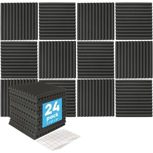 Harbour Housewares Square Foam Acoustic Panels - 2.5 x 30 x 30cm - Black - Pack of 24 Size: 2.5 x 30 x 30 cm Black 2.5 x 30 x 30 cm Harbour Housewares Square Foam Acoustic Panels - 2.5 x 30 x 30cm - Black - Pack of 24 Size: 2.5 x 30 x 30 cm Black 2.5 x 30 x 30 cm