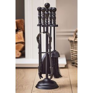 Dibor Matte Black 4pc Fireside Companion Fireplace Tool Set Black Dibor Matte Black 4pc Fireside Companion Fireplace Tool Set Black