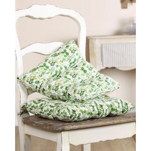 Dibor Set of 2 Green Leaf Print Indoor Dining Chair Seat Pad Cushions L40cm x W40cm Size: 40 cm x 40 cm Green 40 cm x 40 cm Dibor Set of 2 Green Leaf Print Indoor Dining Chair Seat Pad Cushions L40cm x W40cm Size: 40 cm x 40 cm Green 40 cm x 40 cm