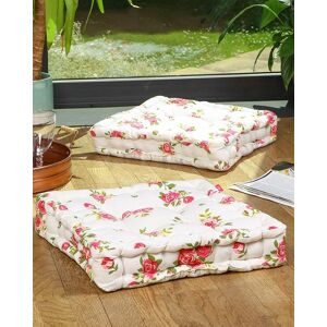 Dibor Set of 4 Pink Floral Print Indoor Outdoor Chair Seat Pad Garden Furniture Box Cushions L40cm x W40cm Size: 40 cm x 40 cm Pink 40 cm x 40 cm Dibor Set of 4 Pink Floral Print Indoor Outdoor Chair Seat Pad Garden Furniture Box Cushions L40cm x W40cm Size: 40 cm x 40 cm Pink 40 cm x 40 cm