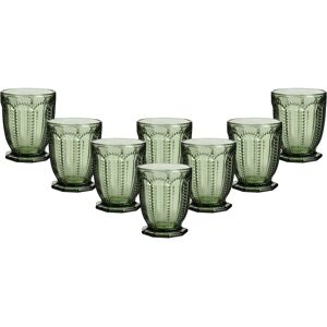 Dibor Set of 8 Vintage Luxury Green Embossed Short Whiskey Glass Tumblers Wine Goblets Festive Christmas Decor Glassware 290ml Size: 8 Pack Green 8 Pack Dibor Set of 8 Vintage Luxury Green Embossed Short Whiskey Glass Tumblers Wine Goblets Festive Christmas Decor Glassware 290ml Size: 8 Pack Green 8 Pack