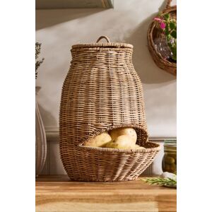 Dibor Traditional Large Woven Vegetable Kitchen Storage Hopper in Natural Natural Dibor Traditional Large Woven Vegetable Kitchen Storage Hopper in Natural Natural