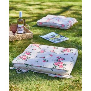 Dibor Set of 4 Vintage Rose Summer Outdoor Garden Chair Seat Pad Cushions W45 x L45cm in Brown Size: 45 cm x 45 cm Brown 45 cm x 45 cm Dibor Set of 4 Vintage Rose Summer Outdoor Garden Chair Seat Pad Cushions W45 x L45cm in Brown Size: 45 cm x 45 cm Brown 45 cm x 45 cm