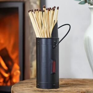 Marco Paul Fireside Matchstick Holder Home Decor Black Scuttle Heavy Duty Fire Accessory Black Marco Paul Fireside Matchstick Holder Home Decor Black Scuttle Heavy Duty Fire Accessory Black